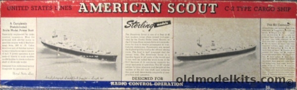 Sterling 1/96 American Scout C-2 Type Cargo Ship, B-18M plastic model kit